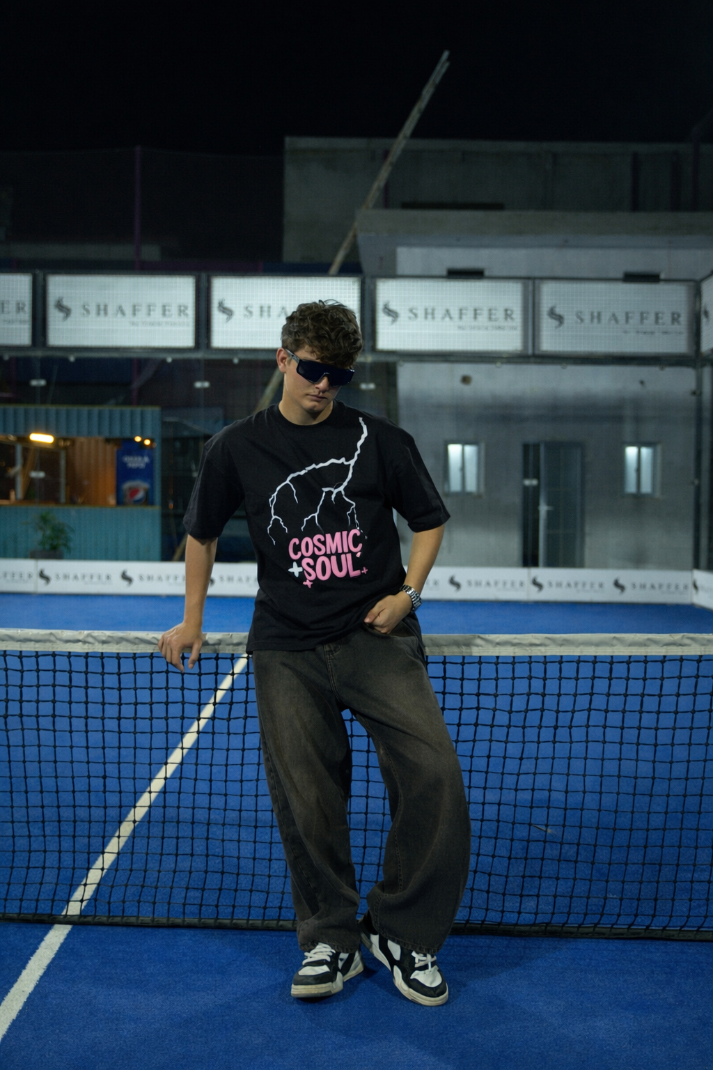 Dark Hours Oversized Tee - Black