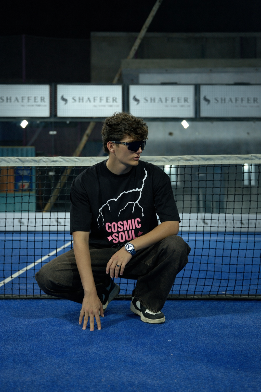 Dark Hours Oversized Tee - Black