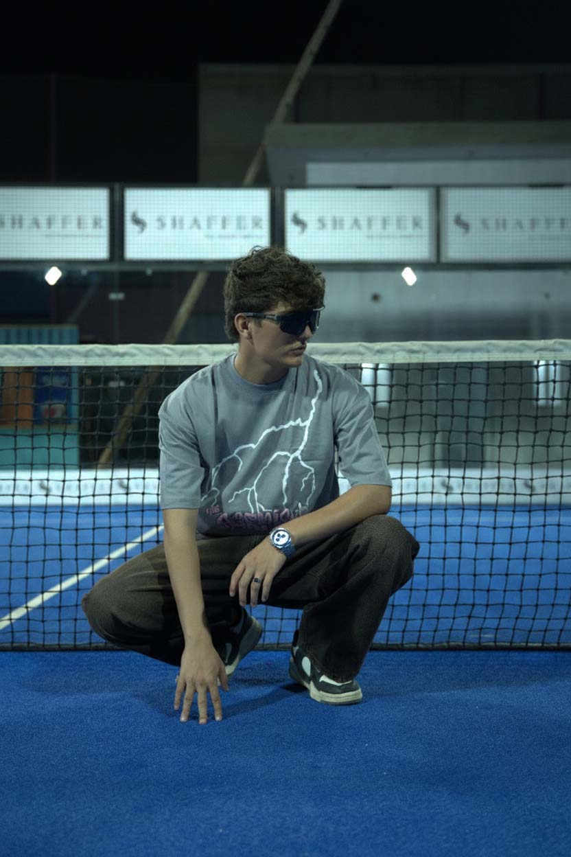 Dark Hours Oversized Tee - Grey