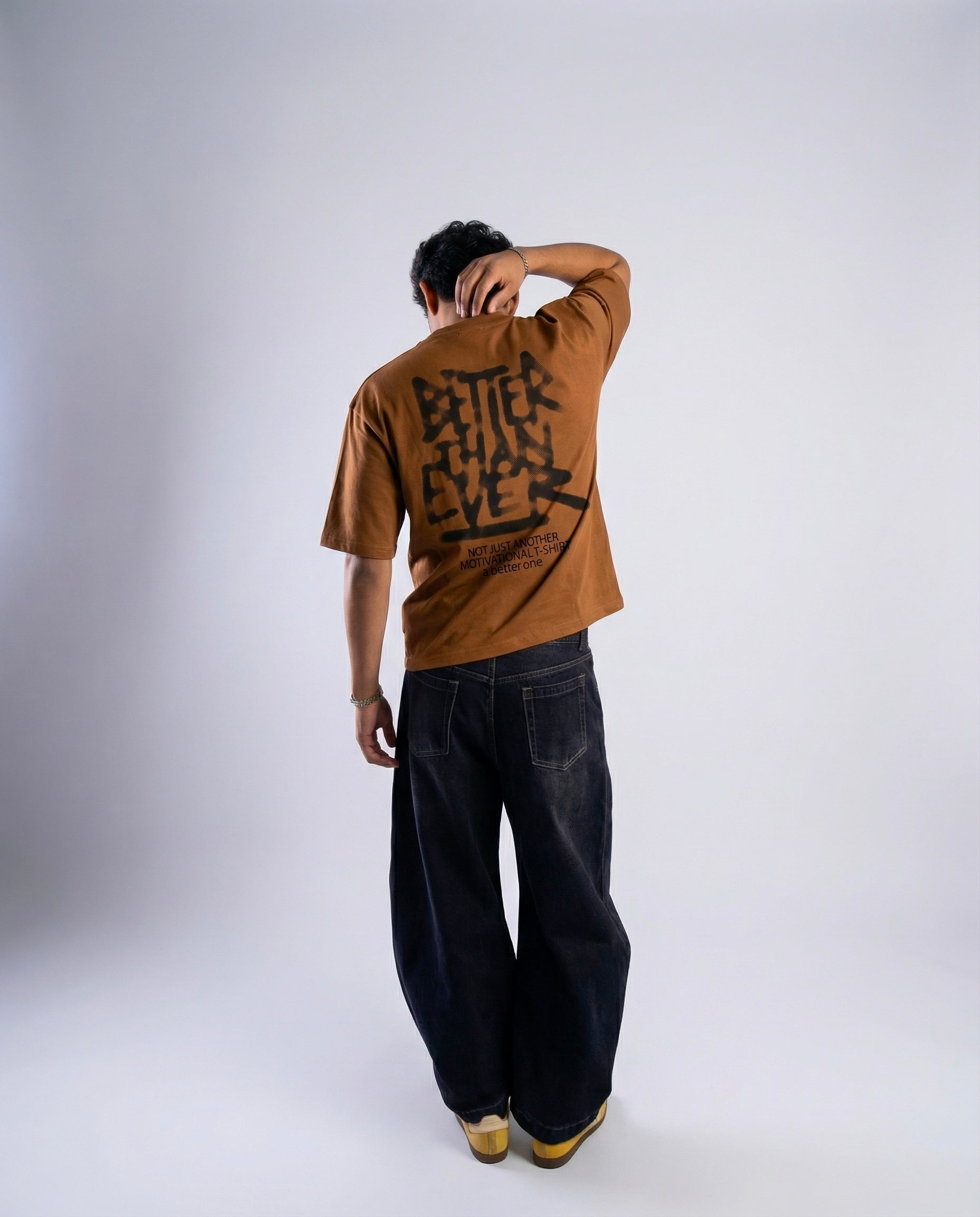 Better Than Ever Oversized Tee - Brown