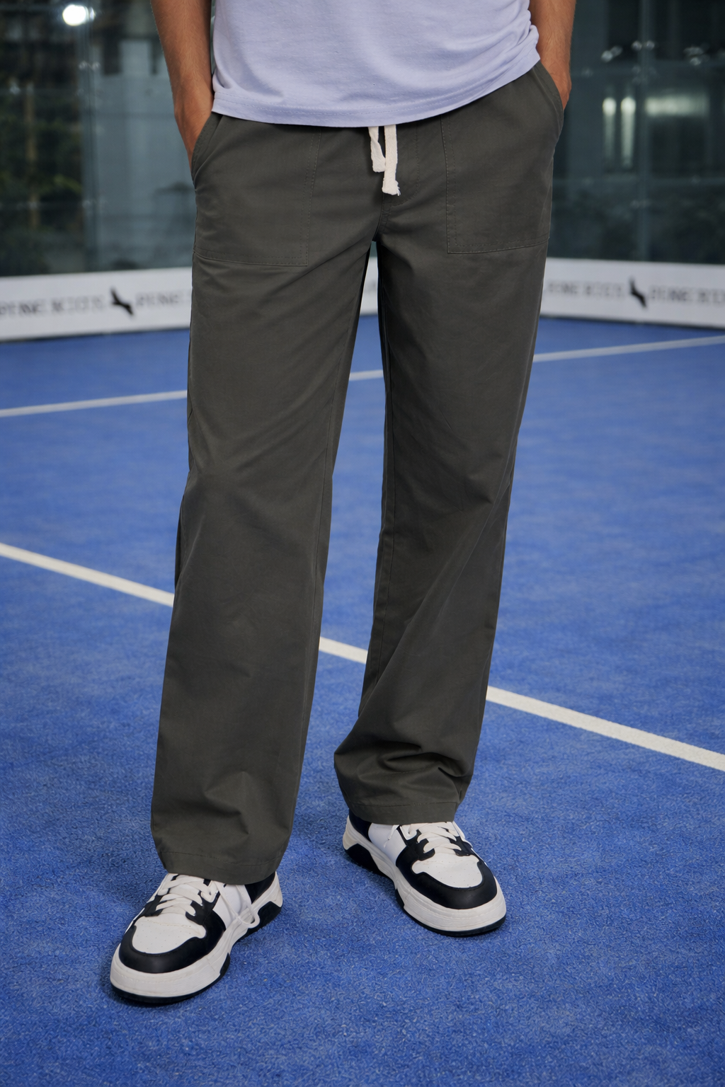 Baggy Fit Cargo Trousers - Olive